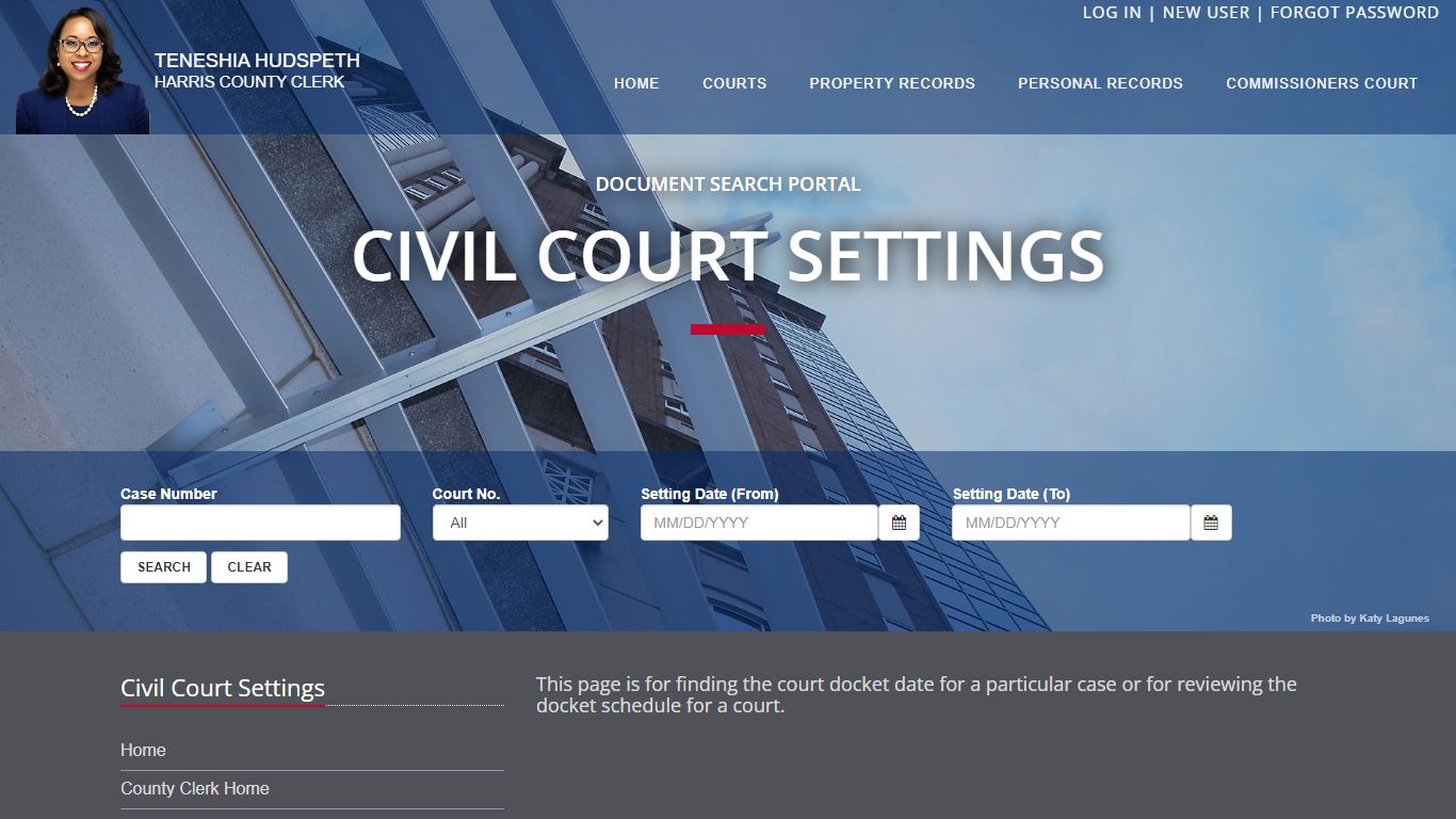 Web Inquiry - Harris County, Texas